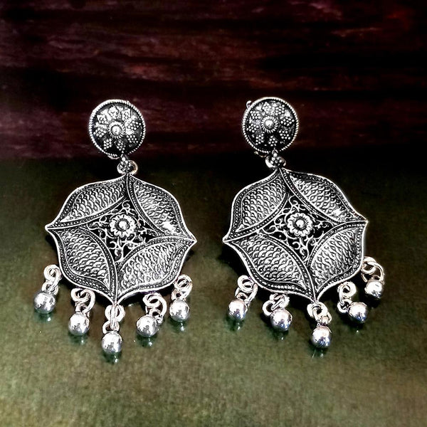 Woma Silver Plated Dangler Earrings  - 1318306