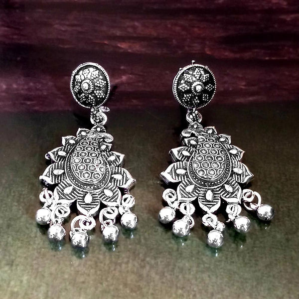 Woma Silver Plated Dangler Earrings  - 1318308