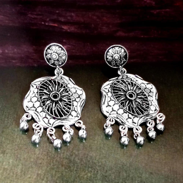 Woma Silver Plated Dangler Earrings  - 1318309