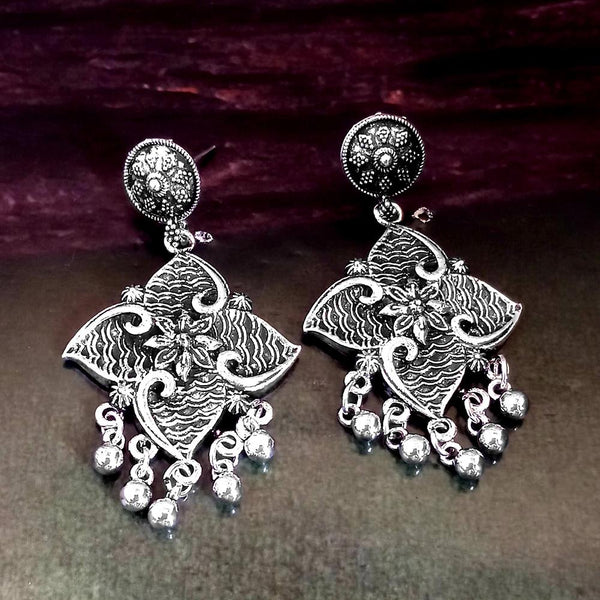Woma Silver Plated Dangler Earrings  - 1318310