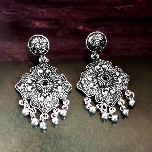 Woma Silver Plated Dangler Earrings  - 1318313