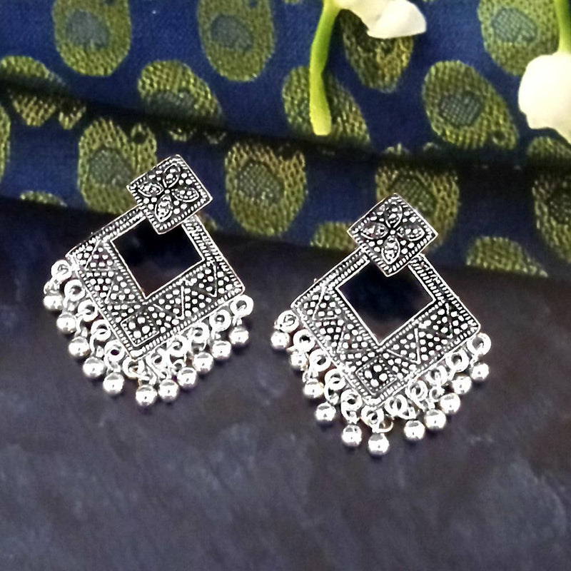 Woma Oxidised Plated Dangler Earrings  - 1318356