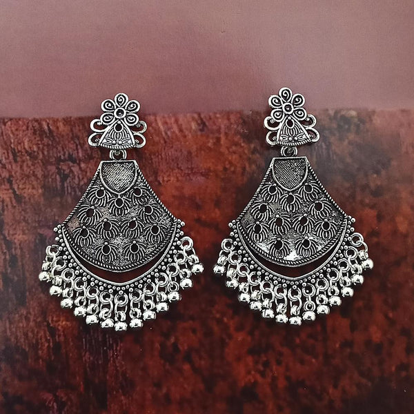 Woma Oxidised Plated Dangler Earrings  - 1318357