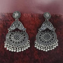 Woma Oxidised Plated Dangler Earrings  - 1318373