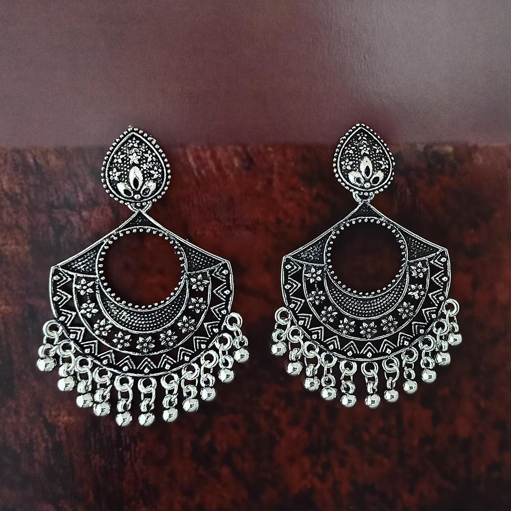 Woma Oxidised Plated Dangler Earrings  - 1318380