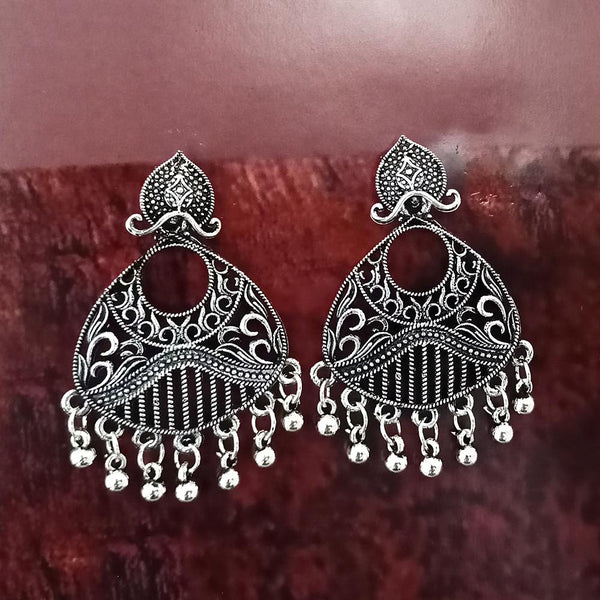 Woma Oxidised Plated Dangler Earrings  - 1318387