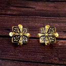 Woma Floral Gold Plated Stud Earrings