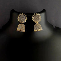 Kriaa Oxidized Gold Plated Drop Jhumki