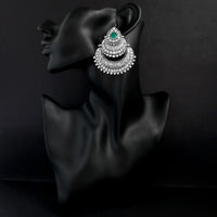 Jinu Arts Maroon Oxidised Plated Dangler Earrings