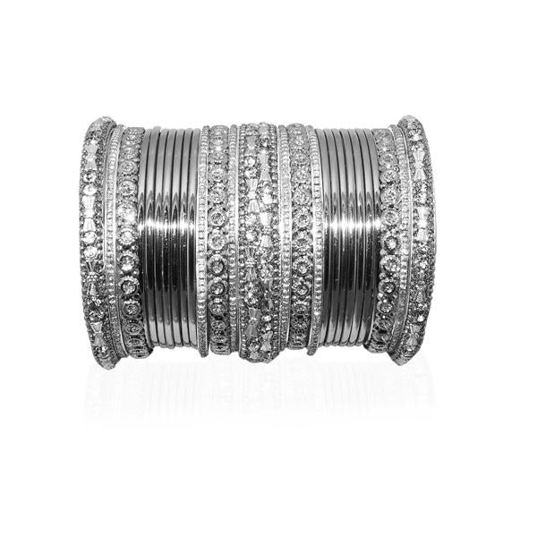 Vivant Charms Austrian Stone Traditional Bangle Set - 1401317_2.4