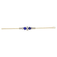 Eugenia Blue Austrian Stone Gold Plated Bracelet - 1401709