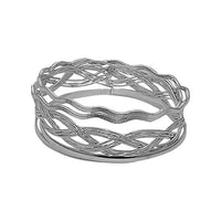 Urthn Zinc Alloy Rhodium Plated Kada - 1401906C_2.6