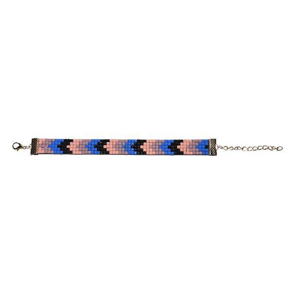 Urthn Multicolor Stone Gold Plated Bracelet - 1403004B