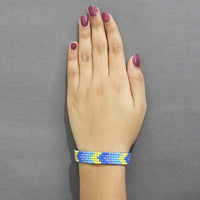 Urthn Silver Plated Multicolor Stone Bracelet - 1403005A