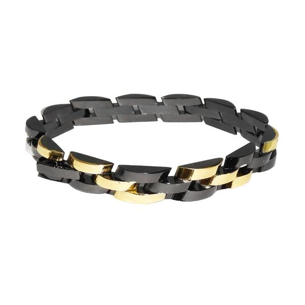 Urthn 2 Tone Plated Chain Mens Bracelet - 1403605