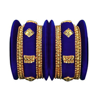 Sejal Green Color Austrian Stone Bangle Set  - 1403723F