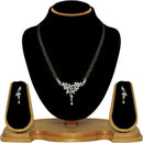 Tip Top Fashions AD Stone Black Beads Mangalsutra Set - 1500621