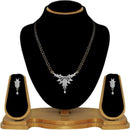 Tip Top Fashions AD Stone Black Beads Mangalsutra Set - 1500622