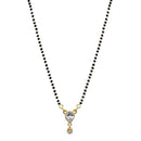Kriaa Gold Plated White Austrian Mangalsutra - 1500682