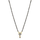 Kriaa Gold Plated White Austrian Mangalsutra - 1500683