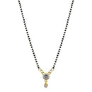 Kriaa Gold Plated White Austrian Mangalsutra - 1500684