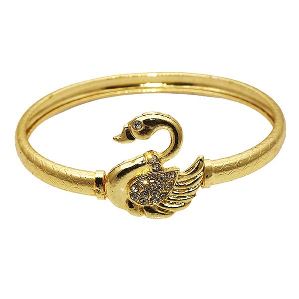 Kriaa Gold Plated Austrian Stone Swan Kada - 1501406