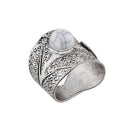 Urthn Rhodium Plated White Stone Ring - 1501865D_17