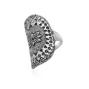 Urthn Rhodium Plated Finger Ring - 1501874_19