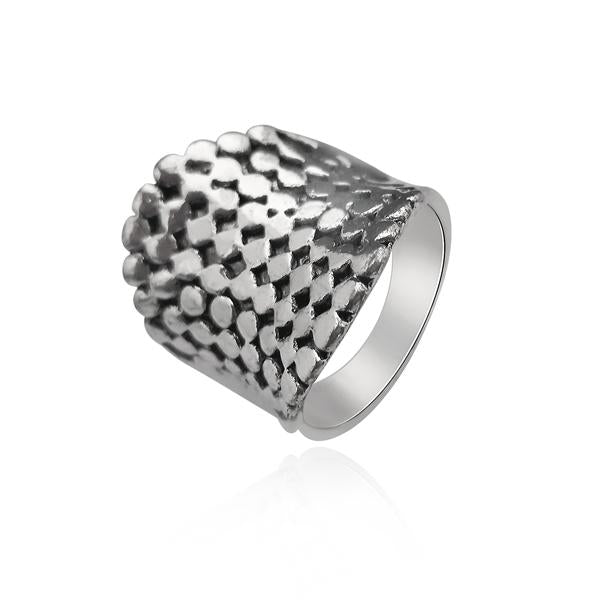 Urthn Rhodium Plated Finger Ring - 1501883_18