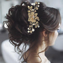 Apurva Pearls Gold Plated Austrian Stone Pearl Hair Brooch - 1502062C
