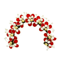 Apurva Pearls Floral Design Pearl Hair Brooch - 1502231A