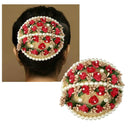 Apurva Pearls White Pearl Multi Floral Hair Brooch - 1502251A