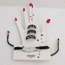 Urthn Black Finger Ring With Bracelet  - 1502331