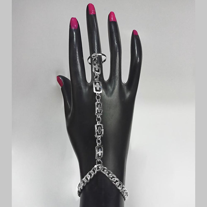 Kriaa Silver Plated Hand Harness -1502363A