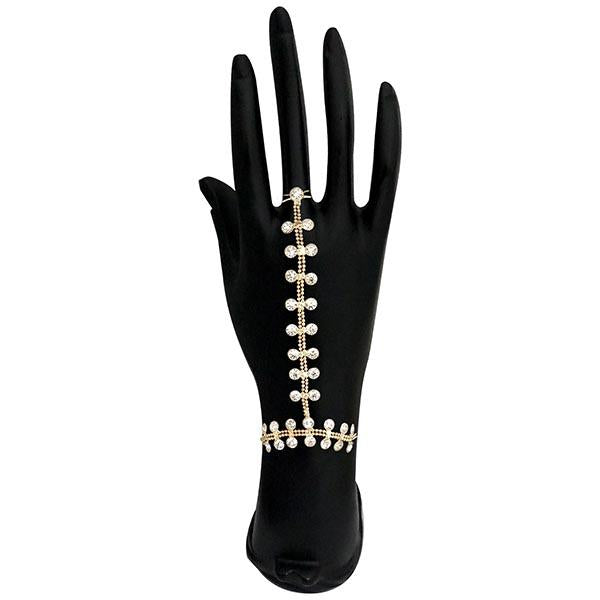 Urthn Austrian Stone Gold Plated Hand Harness - 1502384B