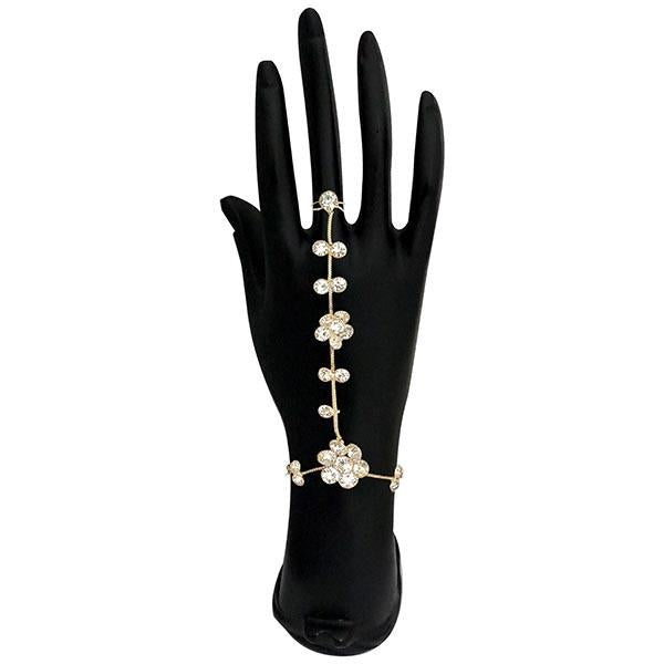 Urthn Austrian Stone Gold Plated Hand Harness - 1502385B