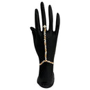 Eugenia White And Brown Austrian Stone Hand Harness - 1502389C