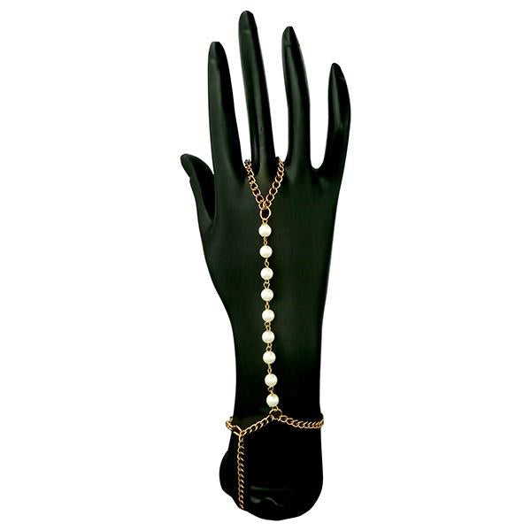 Tip Top Fashions Gold Plated Austrian Stone Hand Harness - 1502435
