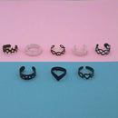 Urthn Multicolor 8 Finger Ring - 1502932