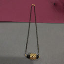 Kriaa Black Beads Gold Plated Mangalsutra - 1503020