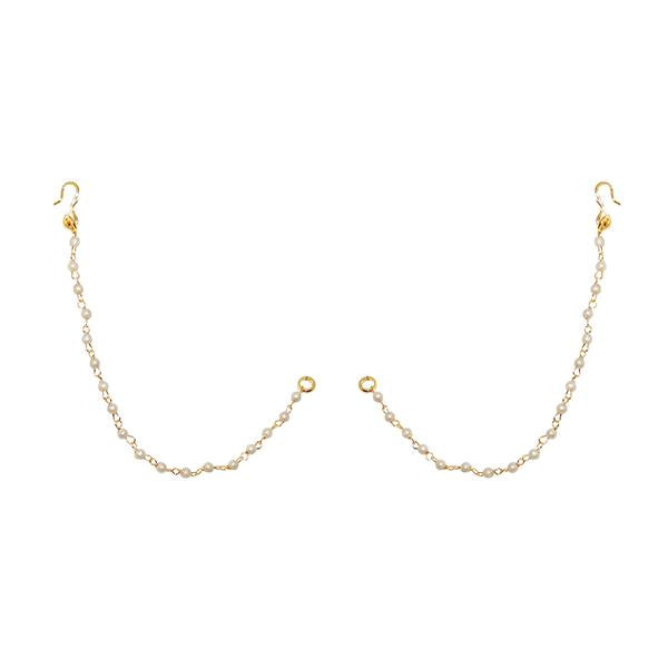 Kriaa Gold Plated Pearl Kan Chain - 1503303