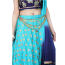 Apurva Pearls Austrian Stone Gold Pearl Chain Kamarband - 1503427