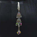 Jeweljunk Oxidised Plated Multi Kundan Challa -1503812