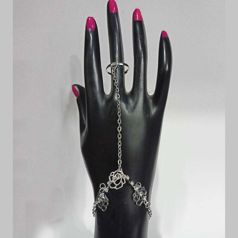 Kriaa Silver Plated Hand Harness -1504034A