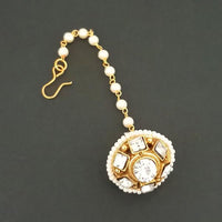 Apurva Pearls Stone And Pearl Borla Maang Tikka - 1504107