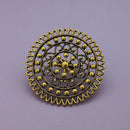Urthn Antique Gold Plated Adjustable Finger Ring - 1504743A
