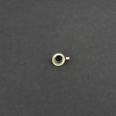 Jeweljunk Green Beads Oxidised Silver Plated Nose Ring  -  1505016E