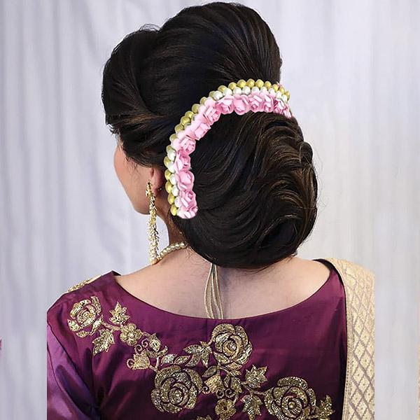 Tip Top Fashions Pink Floral Hair Brooch - 1505308B