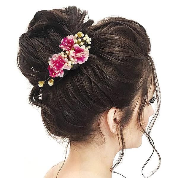 Apurva Pearls Pink Floral Pearls Design Hair Brooch