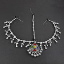 Jeweljunk Oxidised Silver Plated Maang Tikka  -  1505640